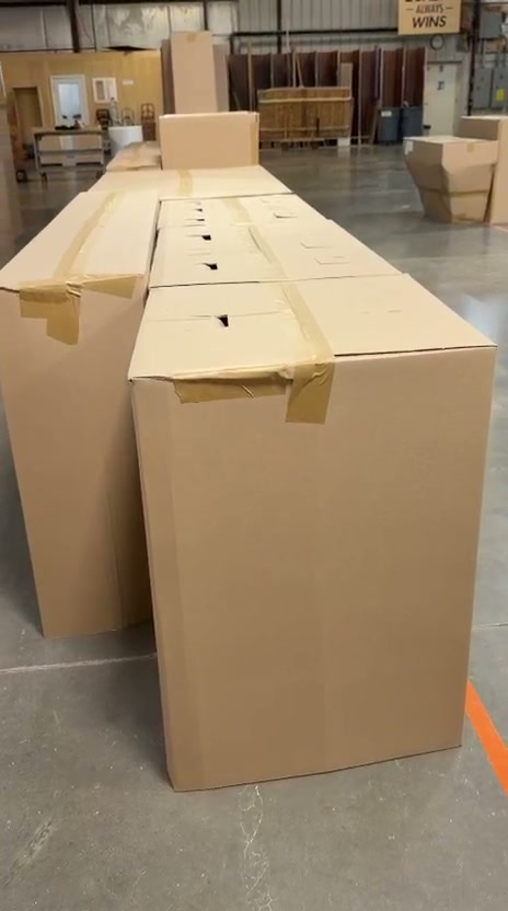 Packed cabinets ready to ship